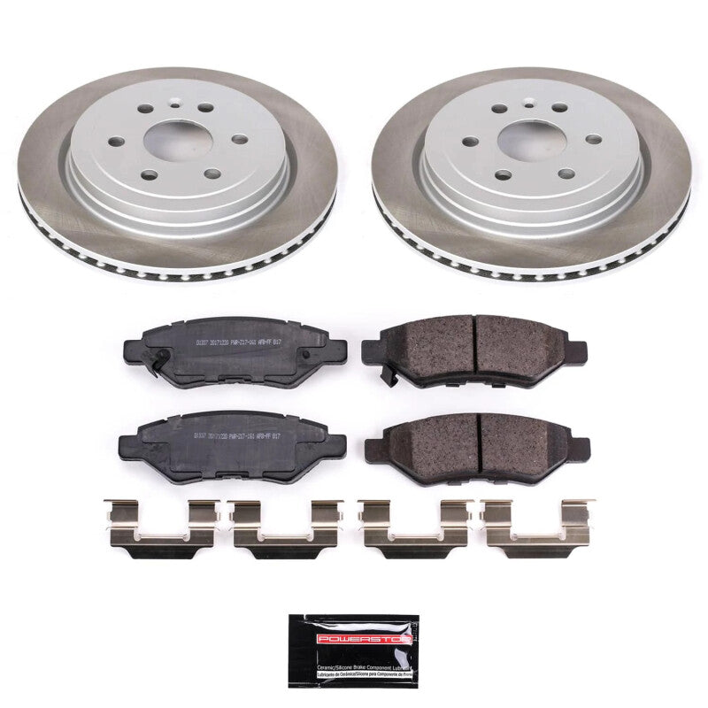 PSB Semi-Coated Rotor Kits - Power Stop 2011 Saab 9-4X Rear Semi-Coated Rotor Kit