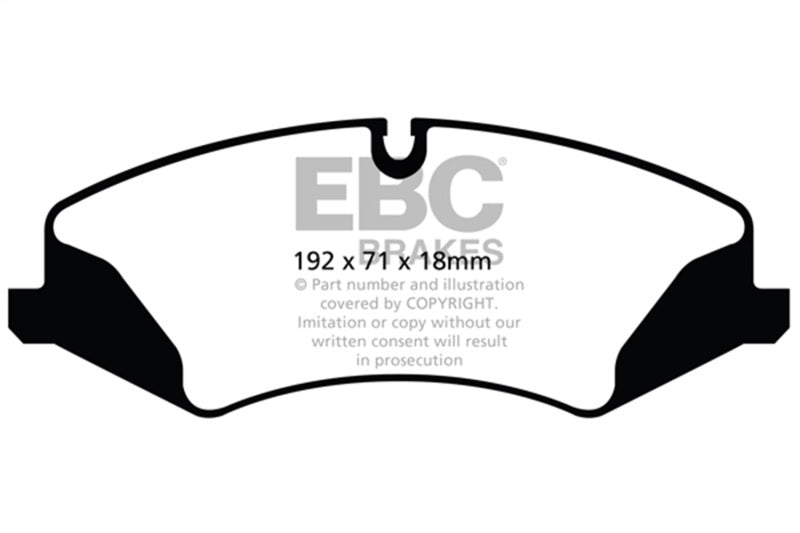 EBC Yellowstuff Brake Pad Sets - EBC 14+ Land Rover LR4 3.0 Supercharged Yellowstuff Front Brake Pads