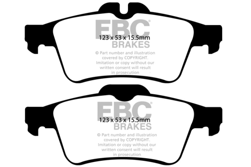 EBC Ultimax2 Brake Pad Sets - EBC 08-10 Chevrolet Cobalt 2.0 Turbo (SS) Ultimax2 Rear Brake Pads
