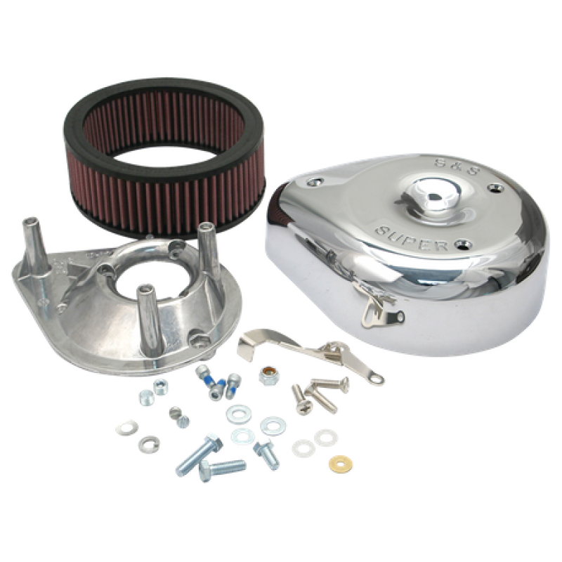SSC Air Cleaner Kits - S&S Cycle 55-84 BT/57-85 Sportster Models Teardrop Air Cleaner Kit for S&S Super E/G Carb