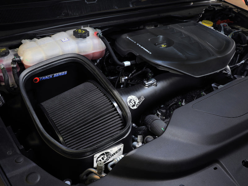 AFE Track Series Intake - aFe 2025+ Dodge Ram 1500 RHO Track Series Carbon Fiber Cold Air Intake System w/ Blk Pro 5R Filter