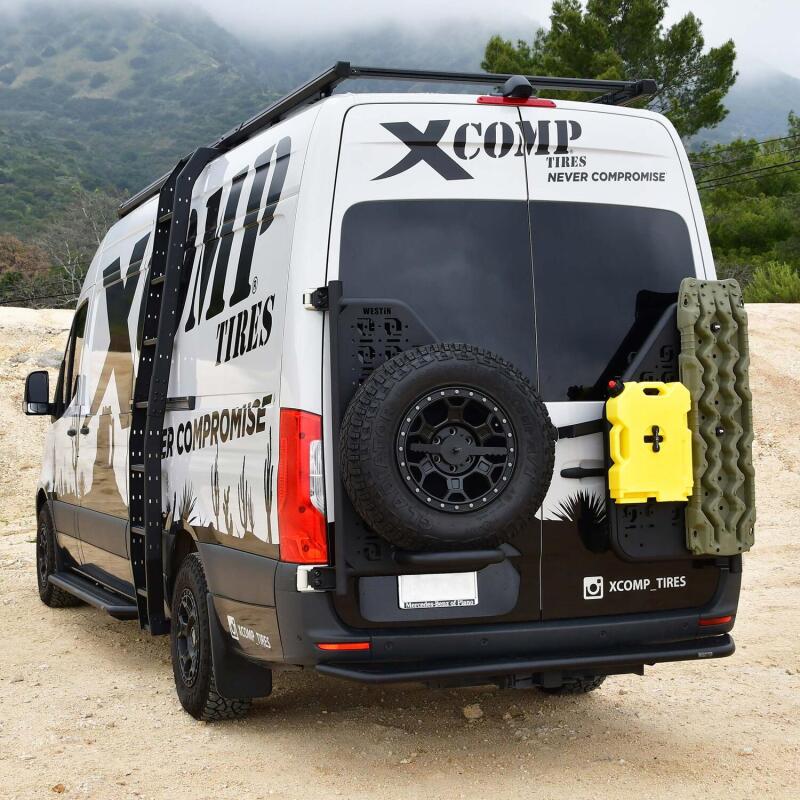 WES XTS Bumpers - Westin 19-24 Mercedes-Benz Sprinter Accessory Carrier For XTS - Rear Driver Side - Textured Black