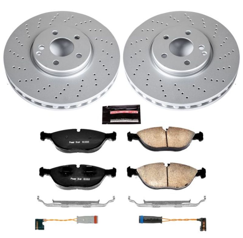 PSB Z23 Evolution Coated Kit - Power Stop 04-05 Mercedes-Benz E500 Front Z23 Evolution Sport Coated Brake Kit