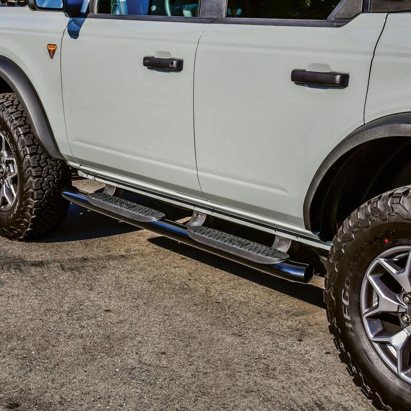 WES Nerf Bars - PRO TRAXX 4 - Westin 21-22 Ford Bronco (4-Door) PRO TRAXX 4 Oval Nerf Step Bars - Textured Black