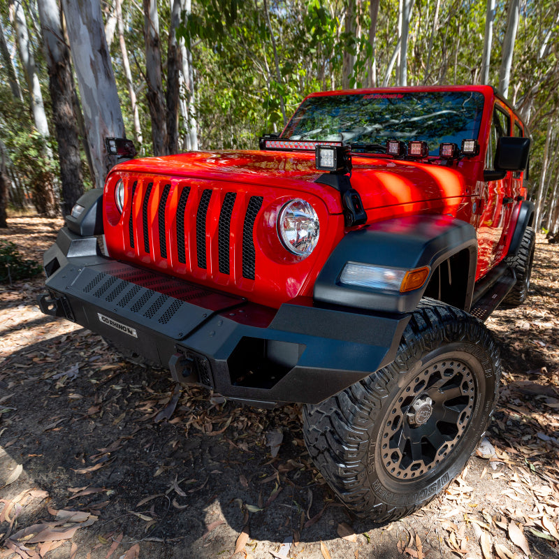 GOR Trailine Bumper - Go Rhino 07-20 Jeep Wrangler JL/JLU/JK/JKU/Gladiator JT Trailline Front Full Width Bumper