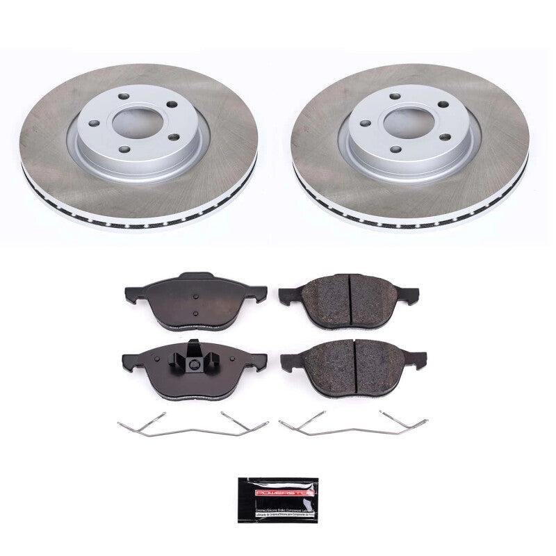 PSB Semi-Coated Rotor Kits - Power Stop 05-11 Volvo V50 Front Semi-Coated Rotor Kit