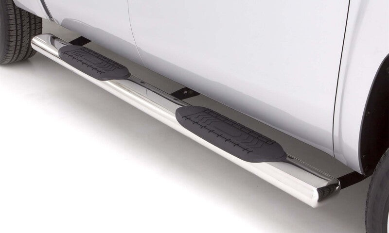 LND Nerf Bars - Polished - Lund 07-17 Chevy Silverado 1500 Ext. Cab 6in. Oval Straight SS Nerf Bars - Polished