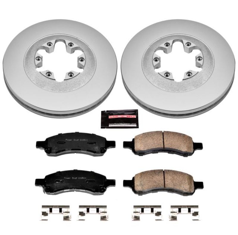 PSB Z17 Evolution Coated Kit - Power Stop 09-12 Chevrolet Colorado Front Z17 Evolution Geomet Coated Brake Kit