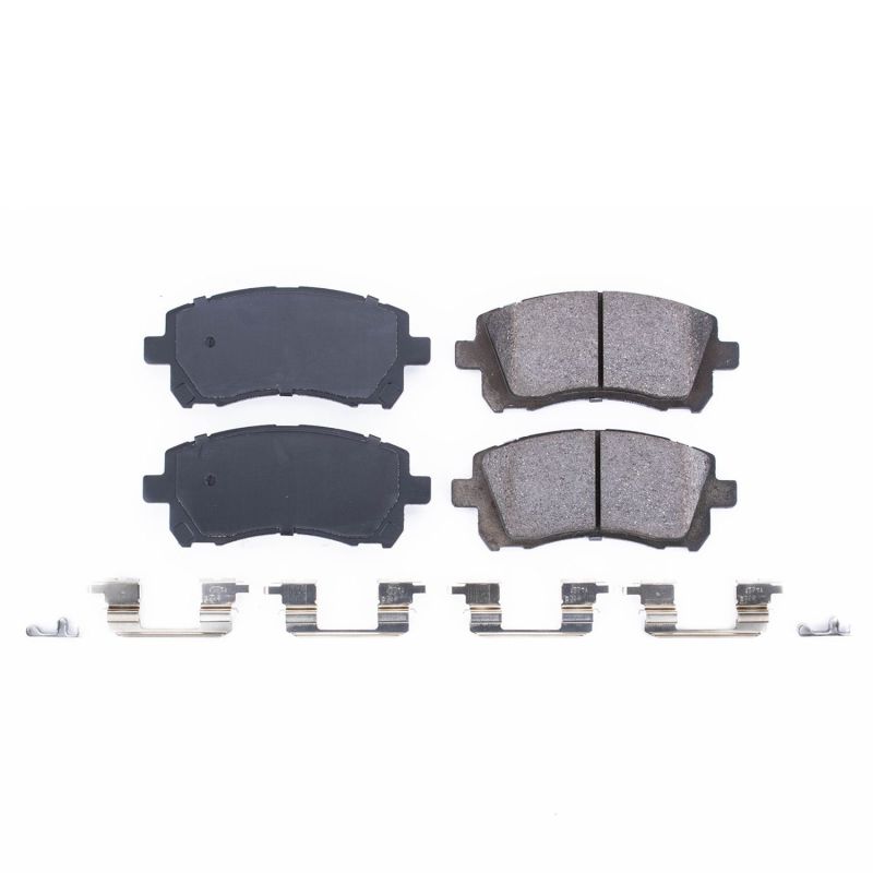 PSB Z17 Evolution Brake Pads - Power Stop 98-02 Subaru Forester Front Z17 Evolution Ceramic Brake Pads w/Hardware