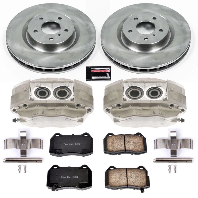 PSB Autospecialty Kit w/Cals - Power Stop 03-04 Infiniti G35 Front Autospecialty Brake Kit w/Calipers