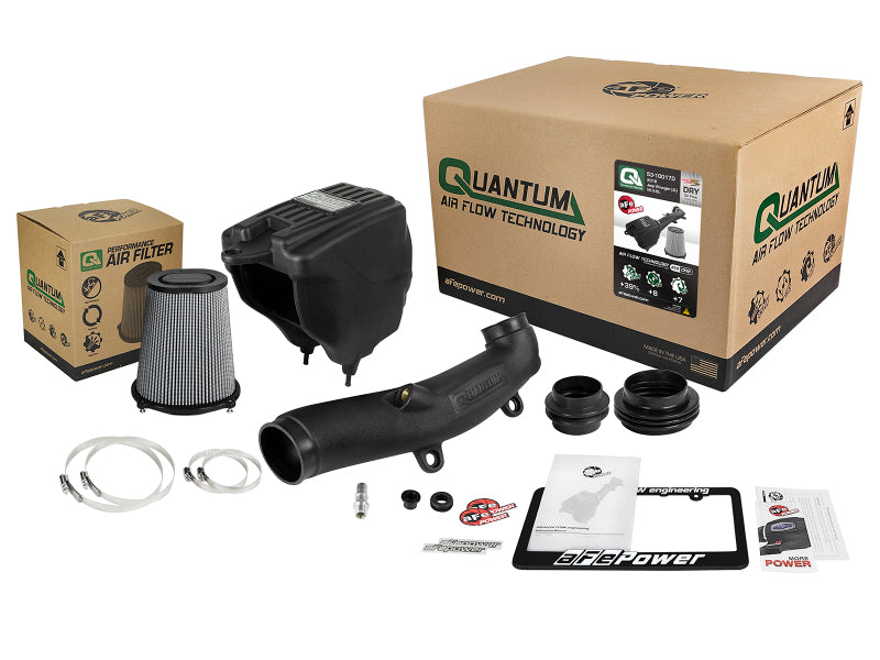AFE Quantum Intakes - aFe Quantum Pro Dry S Cold Air Intake System 18-19 Jeep Wrangler (JL) V6-3.6L