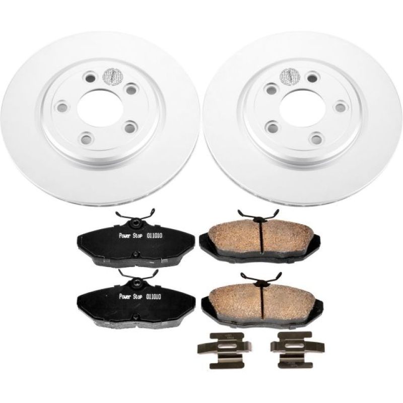 PSB Z17 Evolution Coated Kit - Power Stop 02-05 Ford Thunderbird Rear Z17 Evolution Geomet Coated Brake Kit
