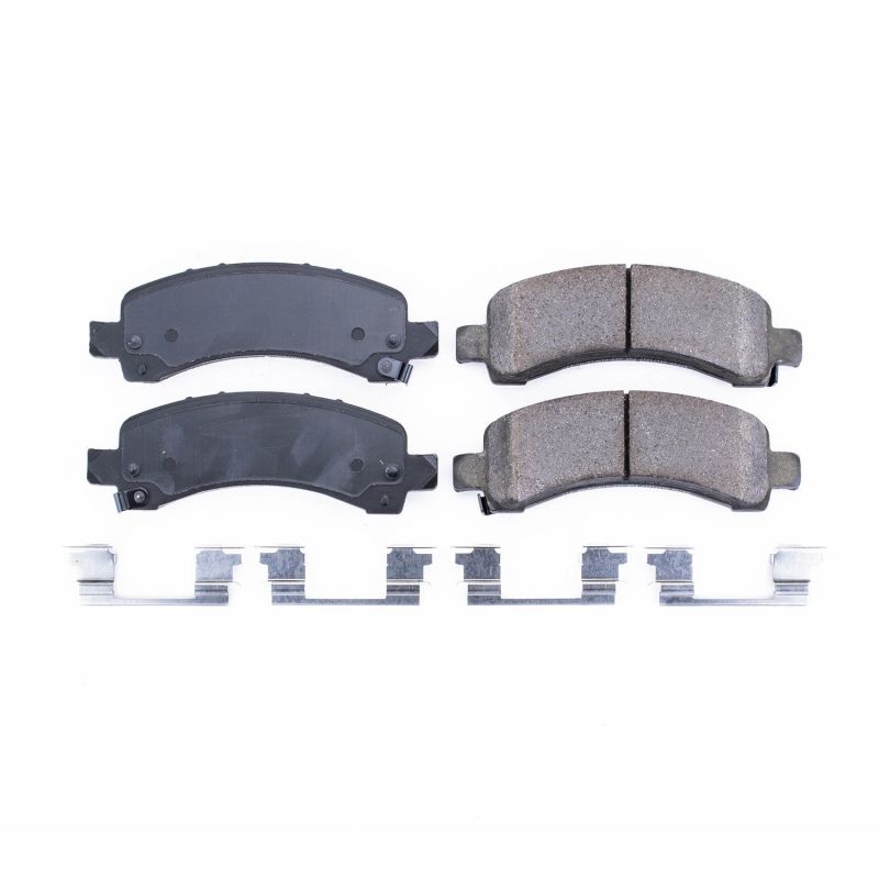 PSB Z17 Evolution Brake Pads - Power Stop 02-06 Cadillac Escalade Rear Z17 Evolution Ceramic Brake Pads w/Hardware