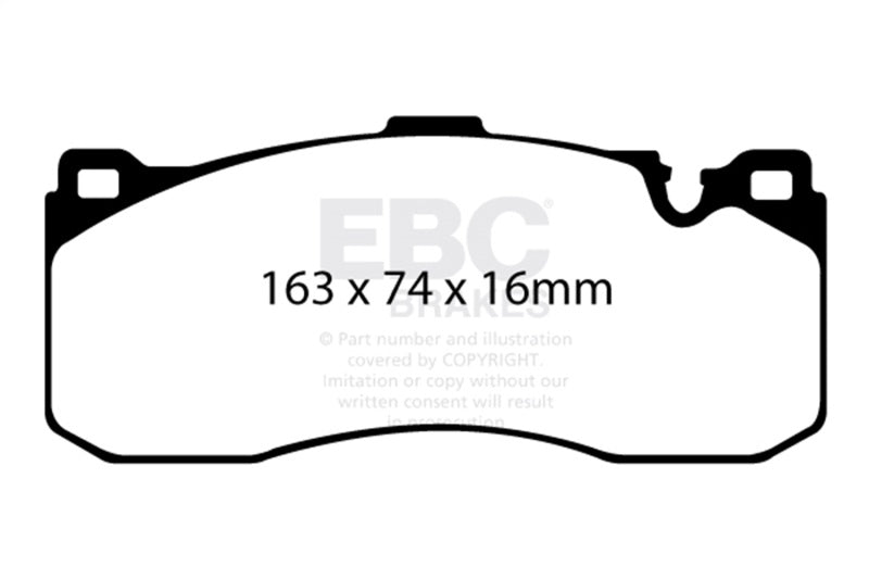 EBC Yellowstuff Brake Pad Sets - EBC 08-10 BMW 135 3.0 Twin Turbo Yellowstuff Front Brake Pads