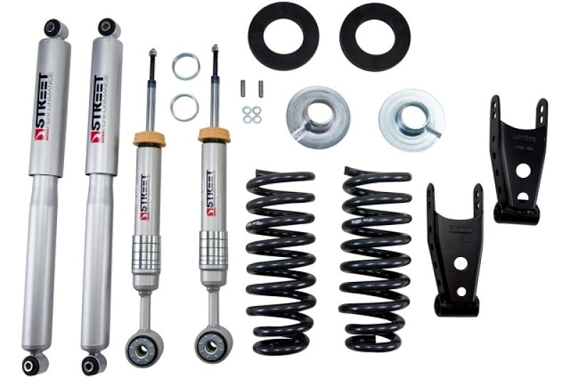 BT Lower Kit w SP Shocks - Belltech LOWERING KIT 09-13 Ford F-150 (All Cabs) Short Bed 2WD 2in-3in F/ 2in R Drop w/SP Shocks