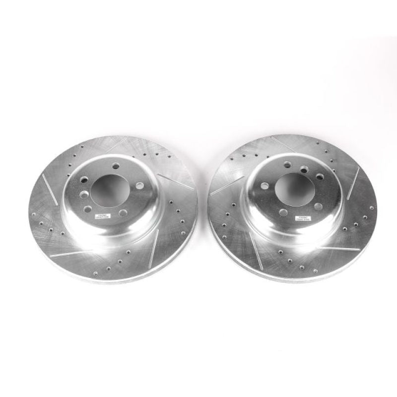 PSB Evolution Drill/Slot Rotor - Power Stop 08-10 BMW 535i Front Evolution Drilled & Slotted Rotors - Pair