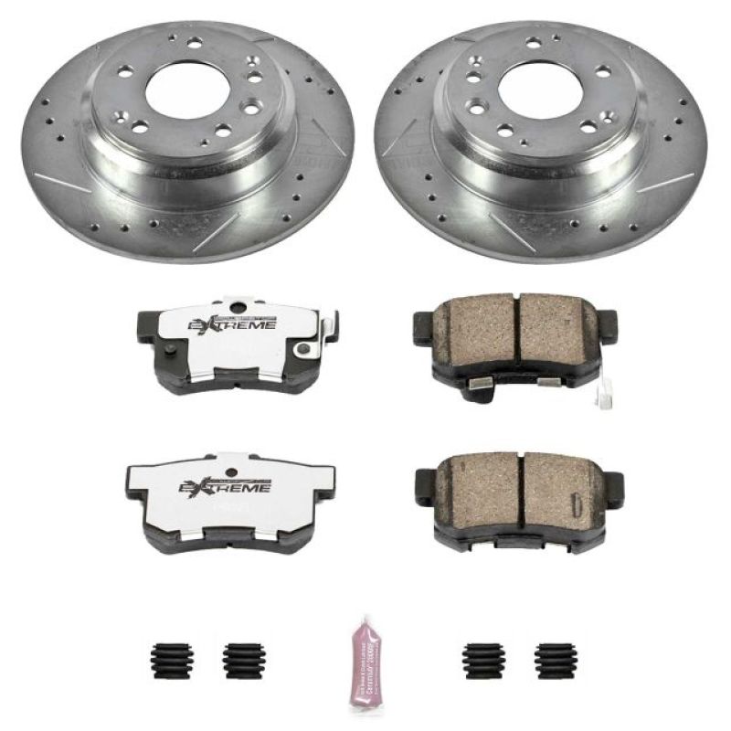 PSB Z26 Street Warrior Kit - Power Stop 91-95 Acura Legend Rear Z26 Street Warrior Brake Kit