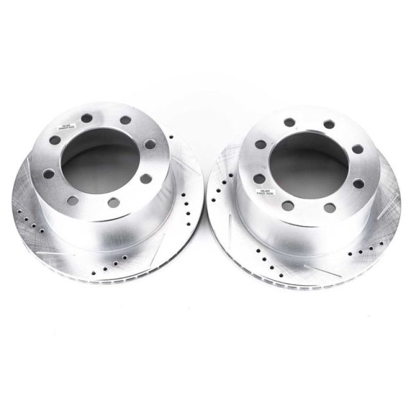 PSB Evolution Drill/Slot Rotor - Power Stop 00-02 Dodge Ram 2500 Rear Evolution Drilled & Slotted Rotors - Pair