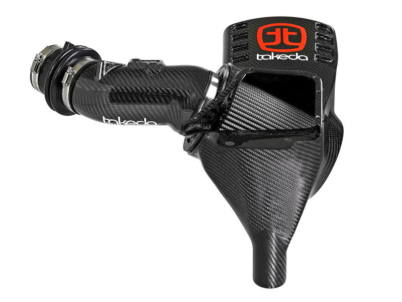 AFE Black Series Carbon Fiber Cold Air Intakes - aFe Air Intake System Pro Dry S 17-19 Honda Civic Type R I4-2.0L (t)