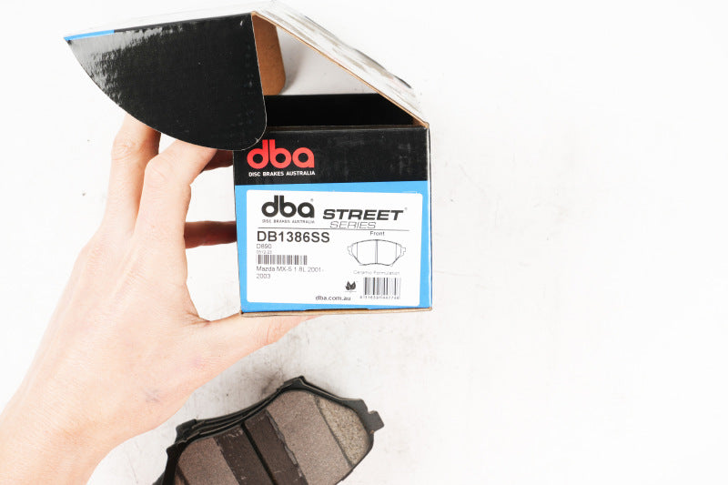 DBA Street Series Brake Pads - DBA 01-05 Mazda Miata (w/Sport / Hard Susp) Front Street Series Brake Pads