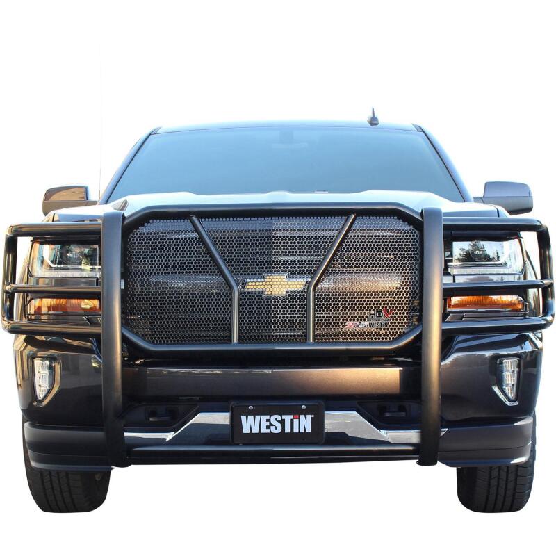 WES HDX Grille Guards - Westin 2016-2018 Chevrolet Silverado 1500 HDX Grille Guard - Black