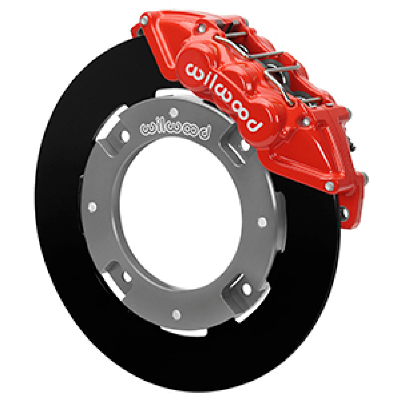 WIL UTV Big Brake Kits - Wilwood 17-21 Can-Am X3RS Red 6-Piston Front Kit 11.25in - Undrilled Rotors