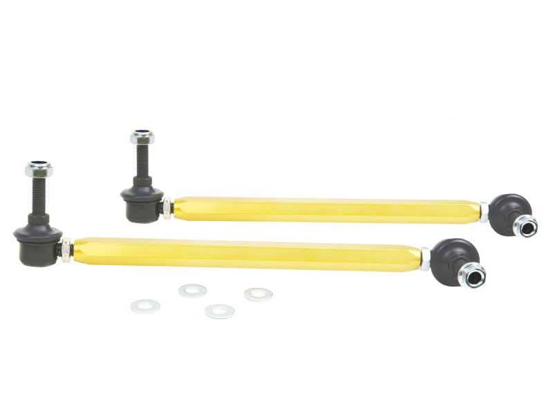 WL Sway Bar Links - Whiteline Universal Swaybar Link Kit Heavy Duty Adjustable Steel Ball Joint