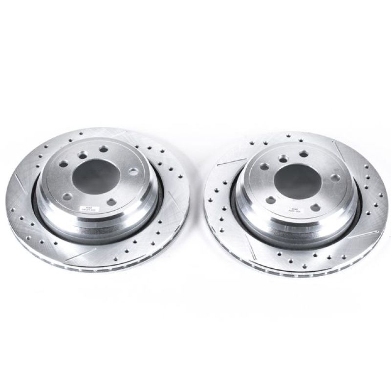 PSB Evolution Drill/Slot Rotor - Power Stop 01-03 BMW 525i Rear Evolution Drilled & Slotted Rotors - Pair