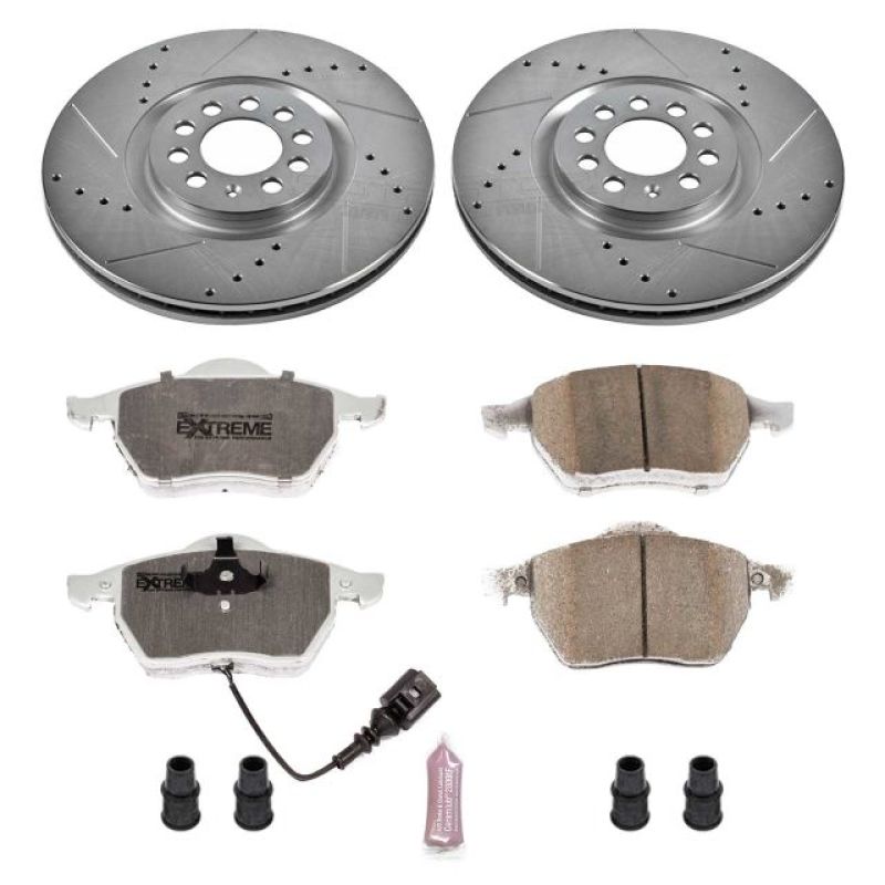 PSB Z26 Street Warrior Kit - Power Stop 99-06 Audi TT Front Z26 Street Warrior Brake Kit