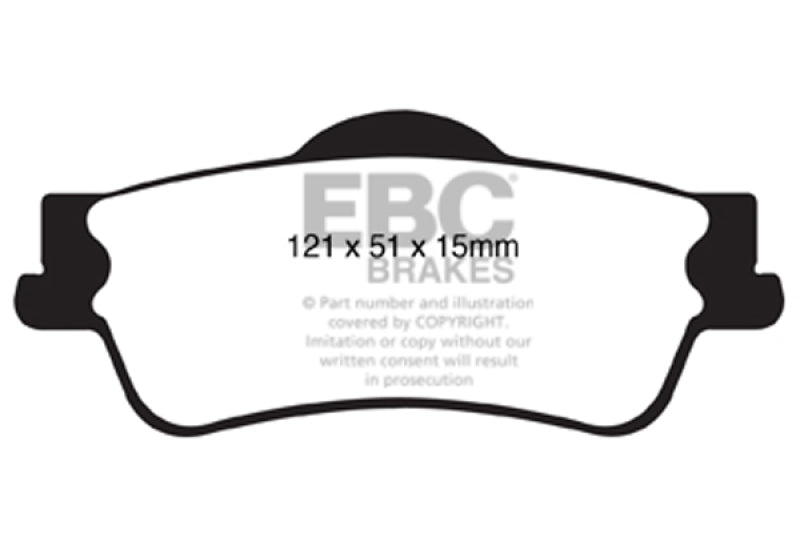 EBC Redstuff Brake Pad Sets - EBC 11+ Chevrolet Caprice 3.6 Redstuff Rear Brake Pads