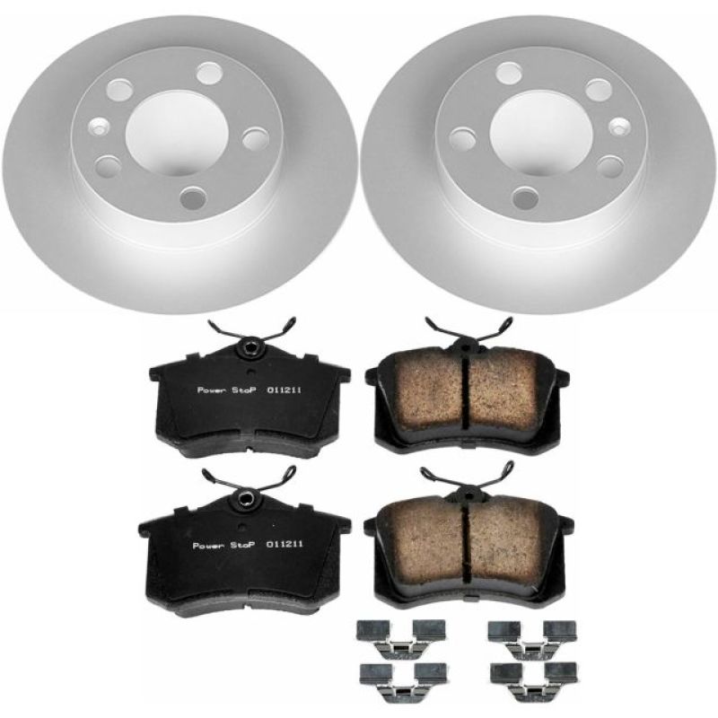 PSB Z23 Evolution Coated Kit - Power Stop 99-06 Audi TT Rear Z23 Evolution Sport Coated Brake Kit