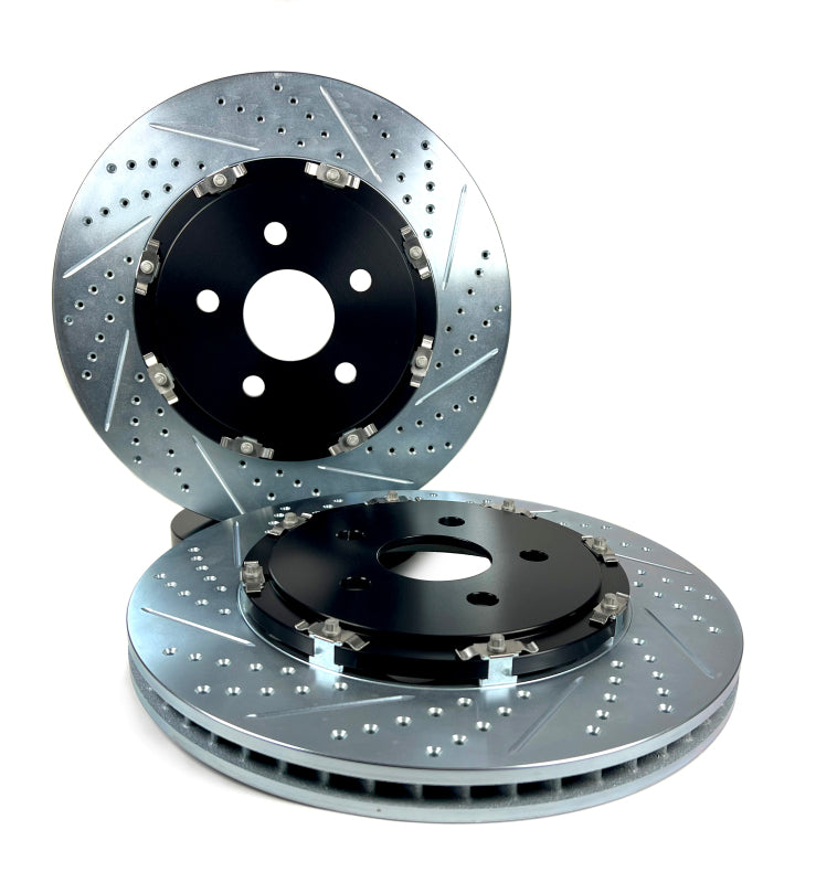 BAE Eradispeed Rotors - Baer Brakes 20-25 Chevy Corvette Z51 Eradispeed+ Rear 2-Piece Performance SDZ Brake Rotors
