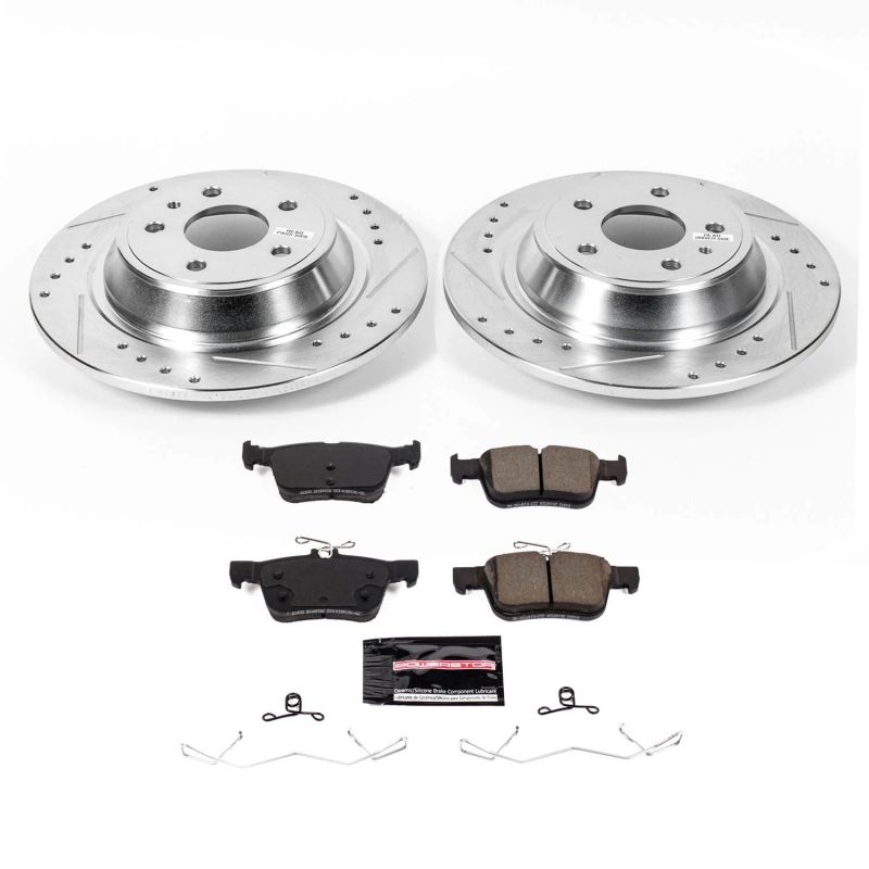 PSB Z23 Evolution Kit - Power Stop 2020 Ford Fusion Rear Z23 Evolution Sport Brake Kit