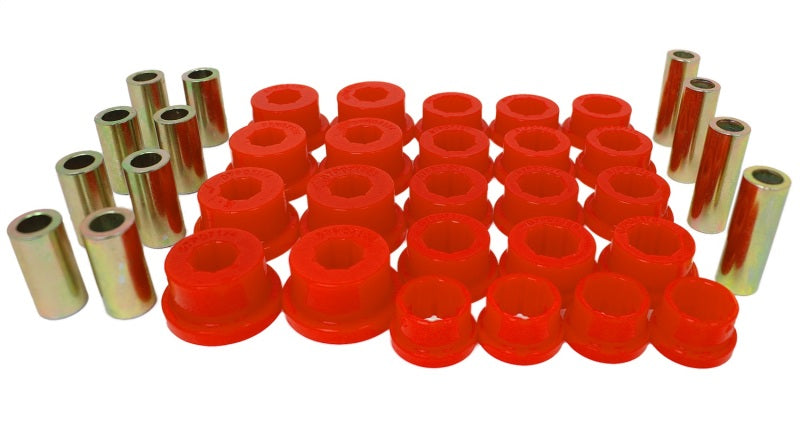 ES Cntrl Arm Bushings - Red - Energy Suspension 07-11 Toyota Camry/Camry Hybrid Rear Control Arm Bushing Set - Red