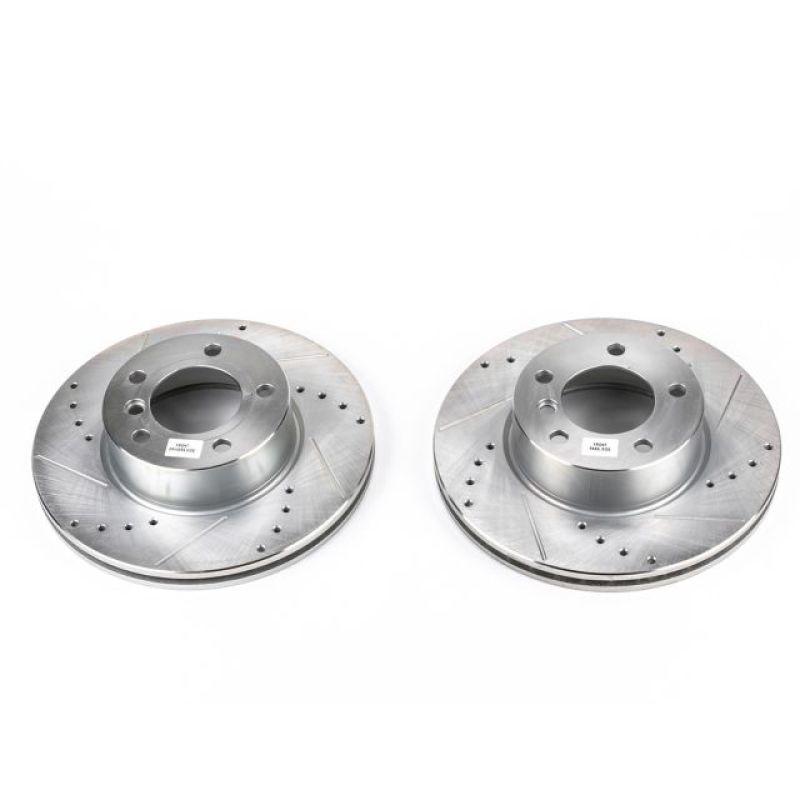 PSB Evolution Drill/Slot Rotor - Power Stop 08-13 BMW 128i Front Evolution Drilled & Slotted Rotors - Pair