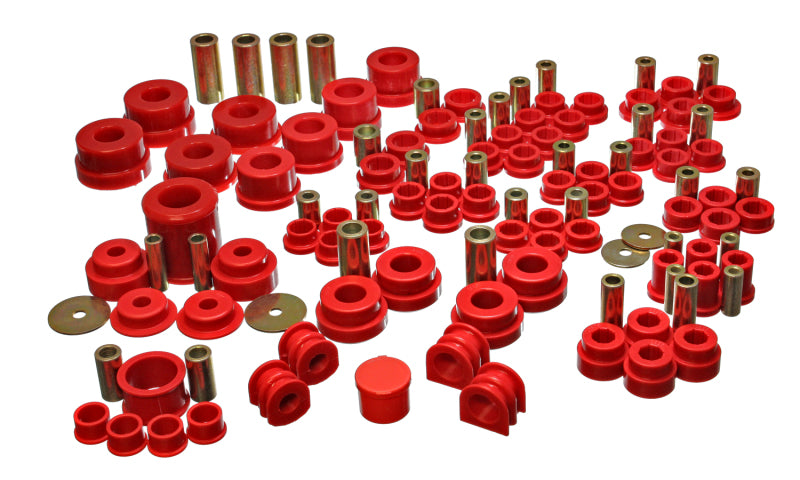 ES Hyper-Flex Sets - Red - Energy Suspension 02-09 Nissan 350Z / 03-07 Infiniti G35 Coupe Red Hyper-Flex Master Bushing Set
