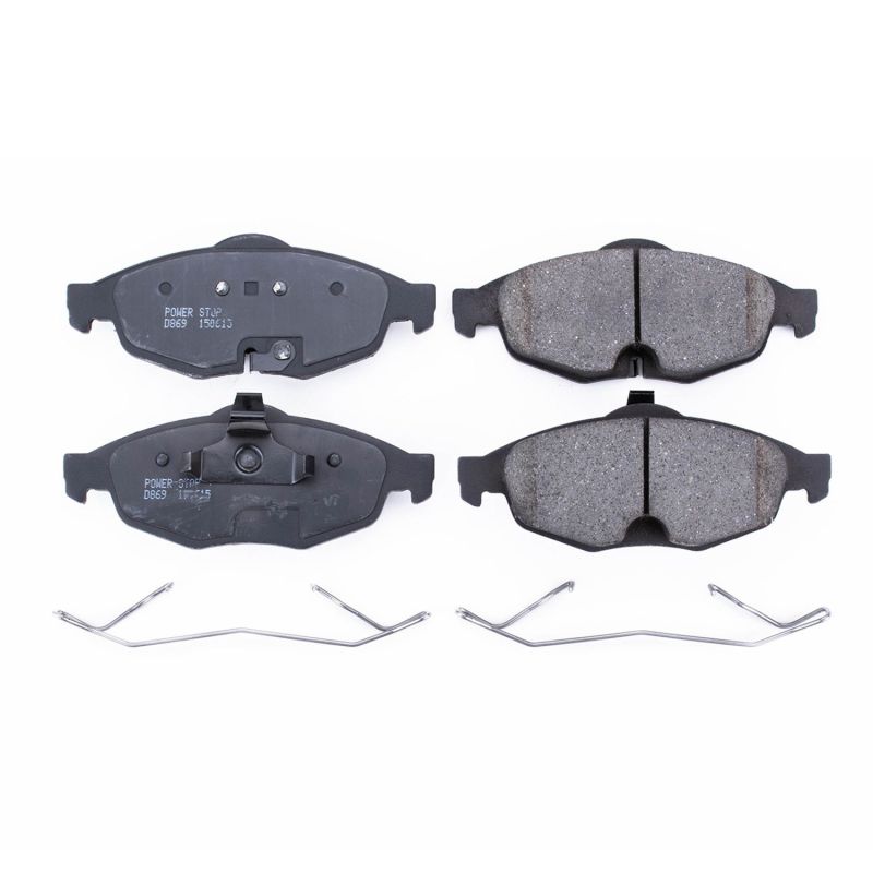 PSB Z17 Evolution Brake Pads - Power Stop 01-06 Chrysler Sebring Front Z17 Evolution Ceramic Brake Pads w/Hardware