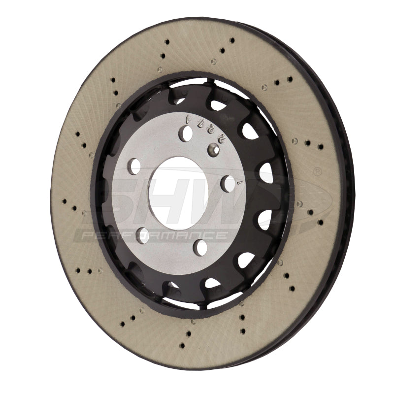 SHW Smooth Lightweight Rotors - SHW 18-20 Audi RS5 2.9L (Excl Ceramic Brakes) Rear Smooth Lightweight Brake Rotor (8W0615601G)