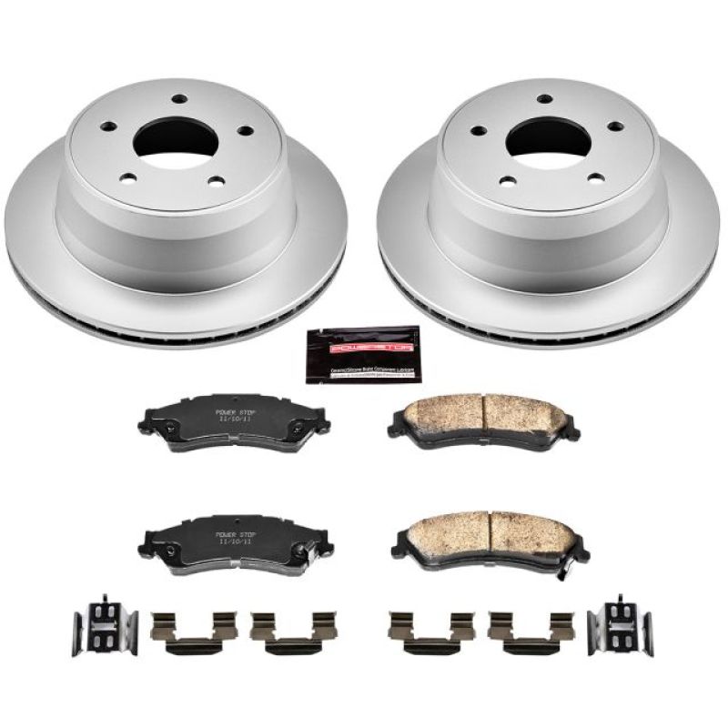 PSB Z17 Evolution Coated Kit - Power Stop 97-05 Chevrolet Blazer Rear Z17 Evolution Geomet Coated Brake Kit
