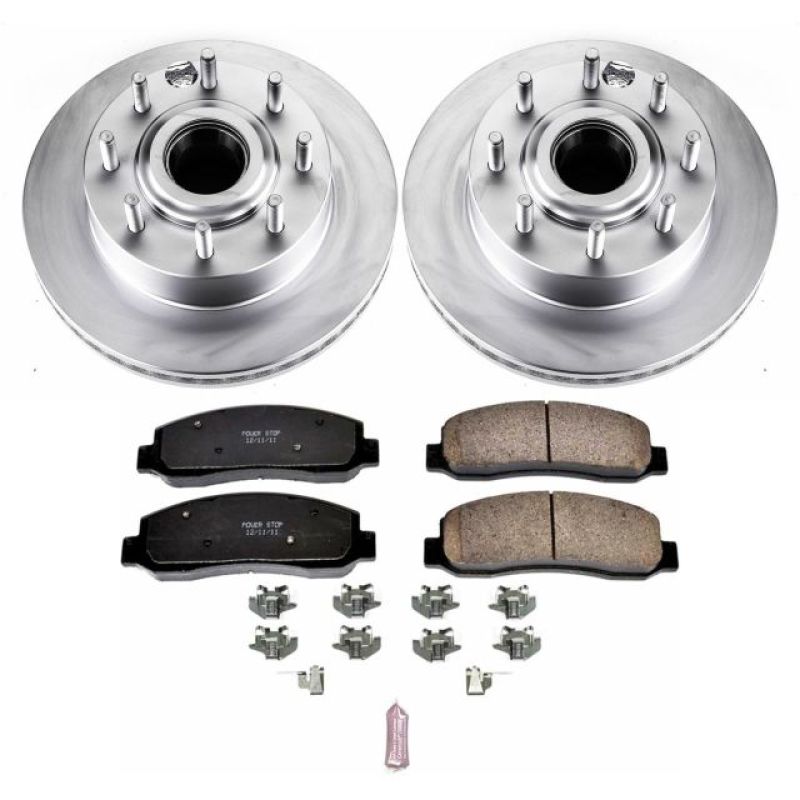 PSB Evolution Coated Rotor - Power Stop 10-11 Ford F-350 Super Duty Front Z17 Coated Brake Kit