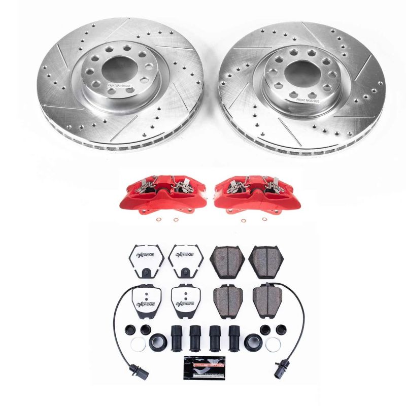 PSB Z26 Street Warrior Kit - Power Stop 02-03 Audi S6 Front Z26 Street Kit w/Cals