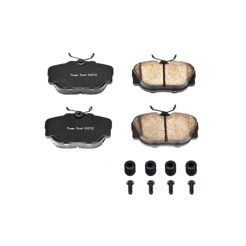 PSB Z17 Evolution Brake Pads - Power Stop 1991 BMW 318i Front or Rear Z17 Evolution Ceramic Brake Pads w/Hardware