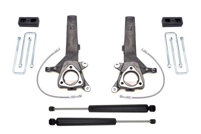 MXT Lift Spindles - MaxTrac 04-18 Nissan Titan 2WD 4in/2in MaxPro Spindle Lift Kit w/MaxTrac Shocks