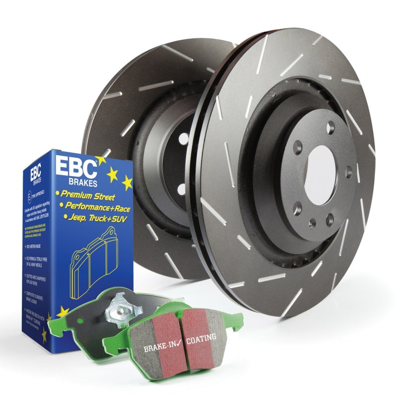 EBC USR Slotted Rotor Sets - EBC S2 Kits Greenstuff Pads and USR Rotors