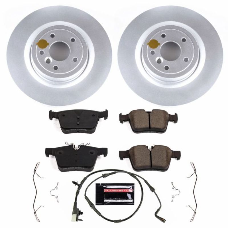 PSB Z23 Evolution Coated Kit - Power Stop 2017 Jaguar XE Rear Z23 Evolution Sport Coated Brake Kit
