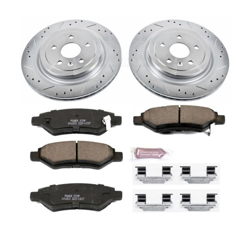 PSB Z23 Evolution Kit - Power Stop 08-14 Cadillac CTS Rear Z23 Evolution Sport Brake Kit