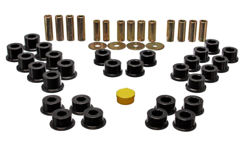 ES Cntrl Arm Bushings - Black - Energy Suspension 90-97 Mazda Miata Black Rear Control Arm Bushing Set