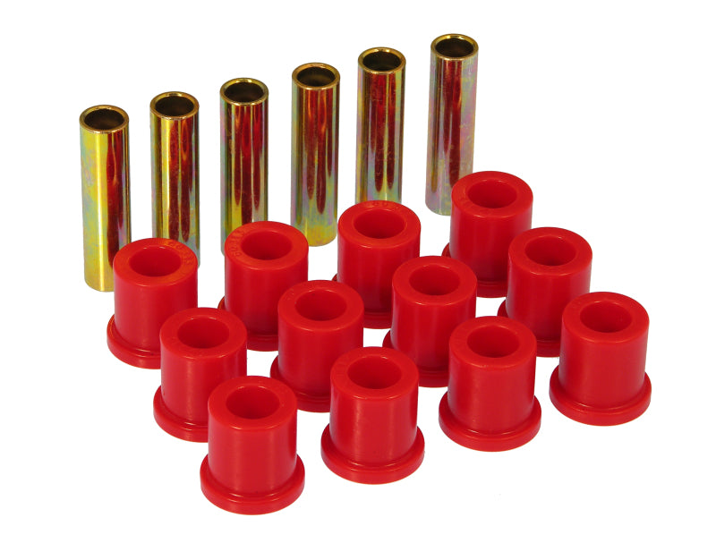 PRO Spring/Shackle Bush- Red - Prothane 73-79 Ford F100 Rear Spring Bushings - Red
