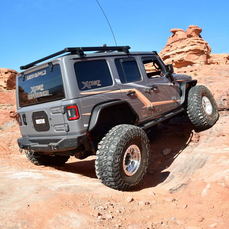 WES Tire Carrier - Westin 18-25 Wrangler JL Spare Tire Delete Plate - Tex. Blk