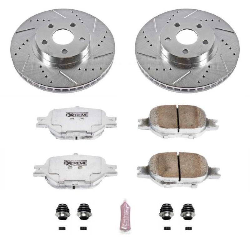 PSB Z26 Street Warrior Kit - Power Stop 05-10 Scion tC Front Z26 Street Warrior Brake Kit